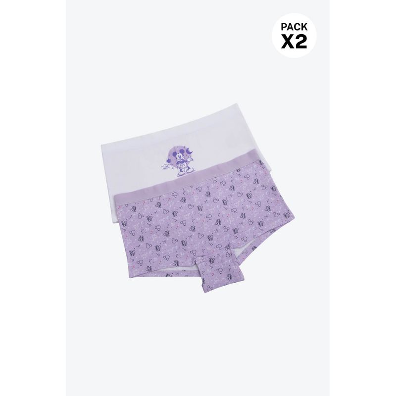 Boxer en algodon nueva coleccion disney para niñas paquete x2