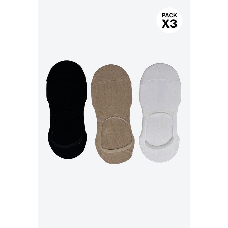 Medias estilo baleta confeccionada en algodón x3 unidades