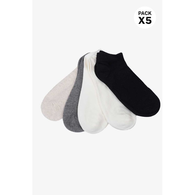 Medias taloneras paquete x5 confeccionadas en algodón