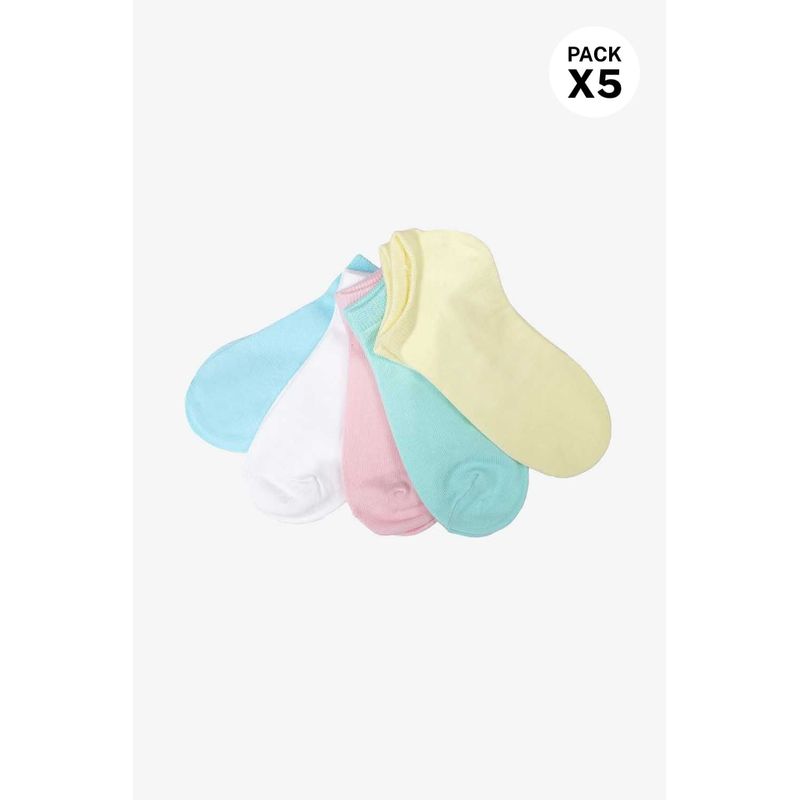 Medias taloneras paquete x5 en material dealgodón