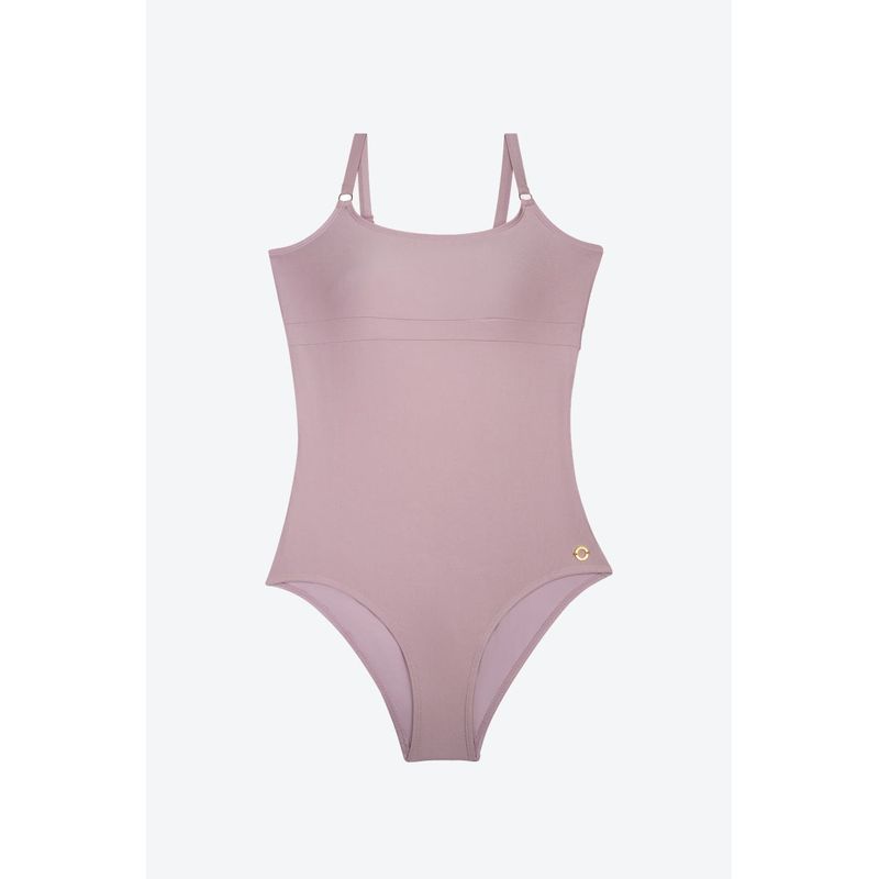 Vestido de baño enterizo confeccionado en microfibra satinada