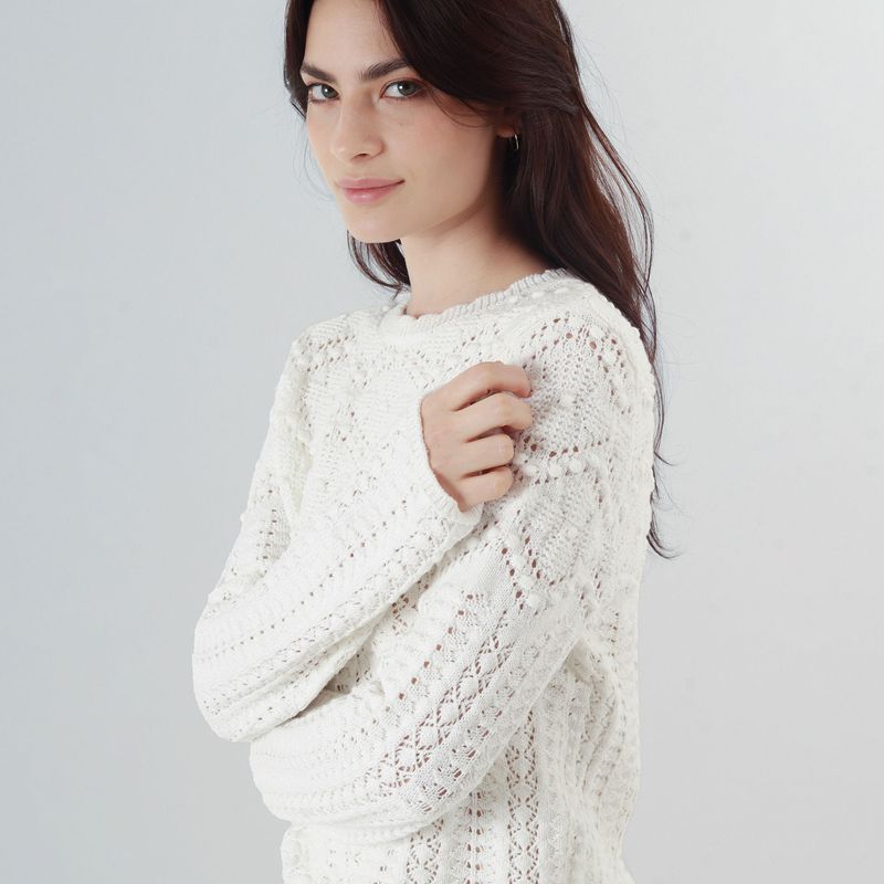 Sweater Cuello Redondo Manga Larga