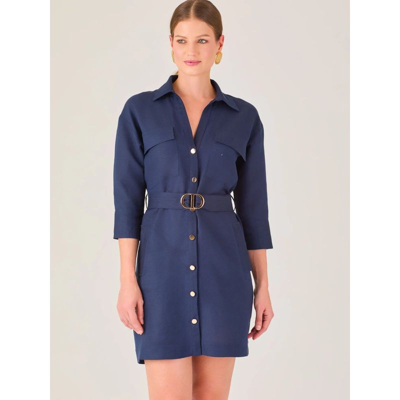 Milana Short Dress Navy