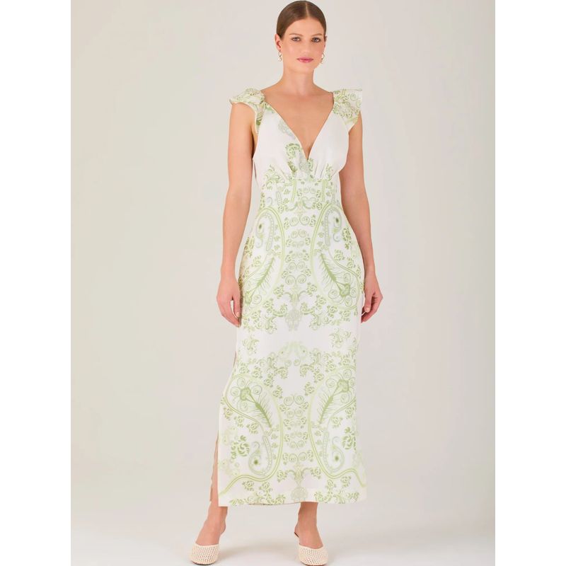 Bogna Long Dress Olive