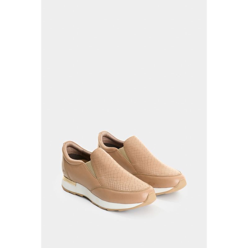 Mocasines de cuero grabado para mujer Zippa 2