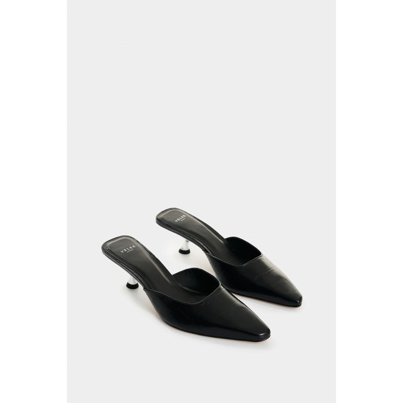 Tacones cerrados de cuero folia para mujer Waves