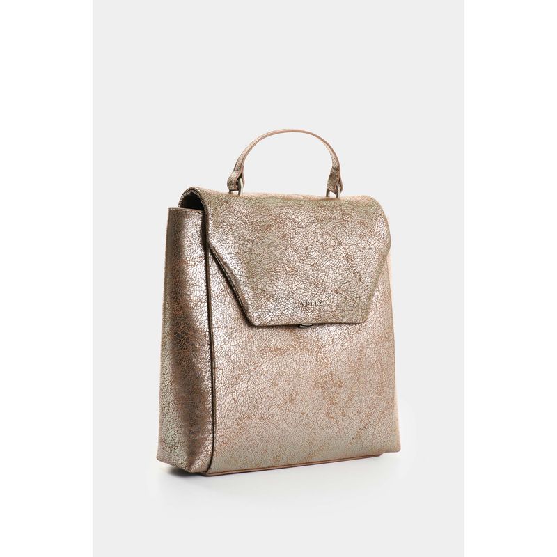 Morral de cuero folia craquelada para mujer Thalia