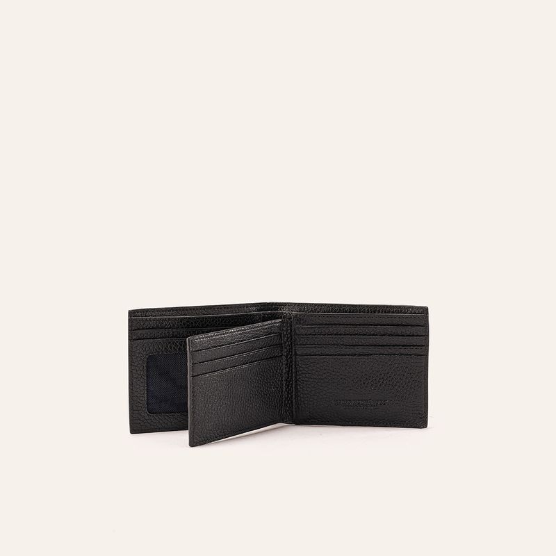 Billetera Extraplana Con Inserto Negro Sombra