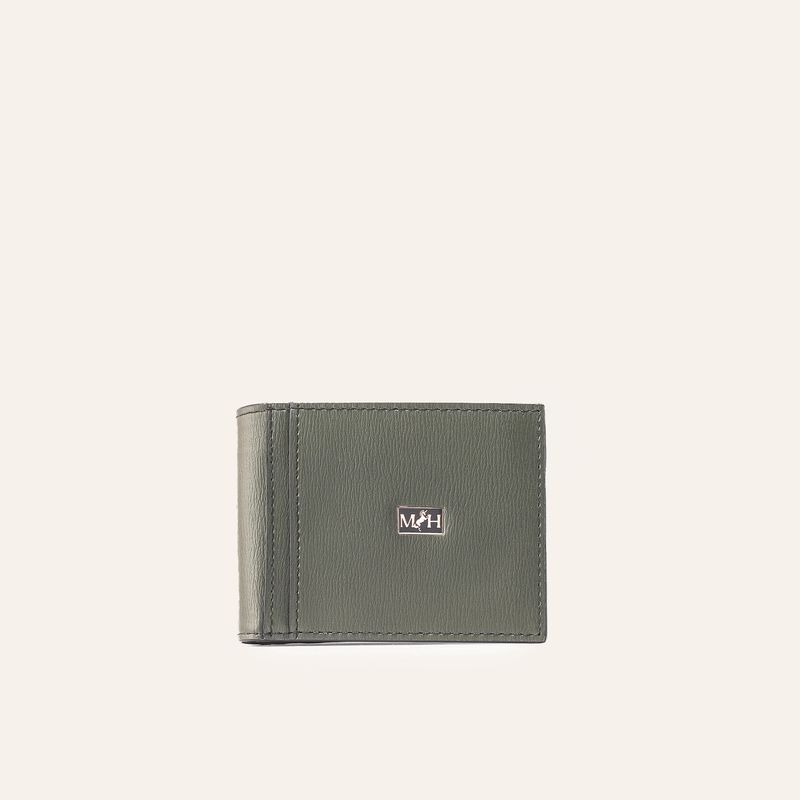 Billetera Slim Horizontal Verde Atlanta Millenium