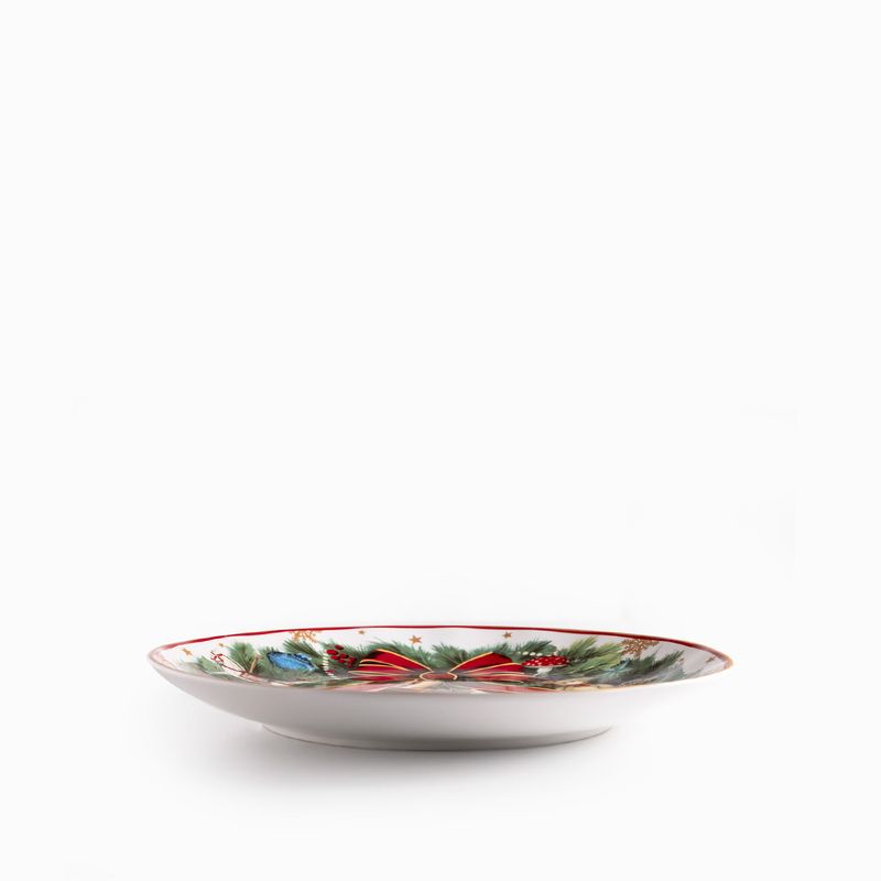 Plato base noche buena snow crown