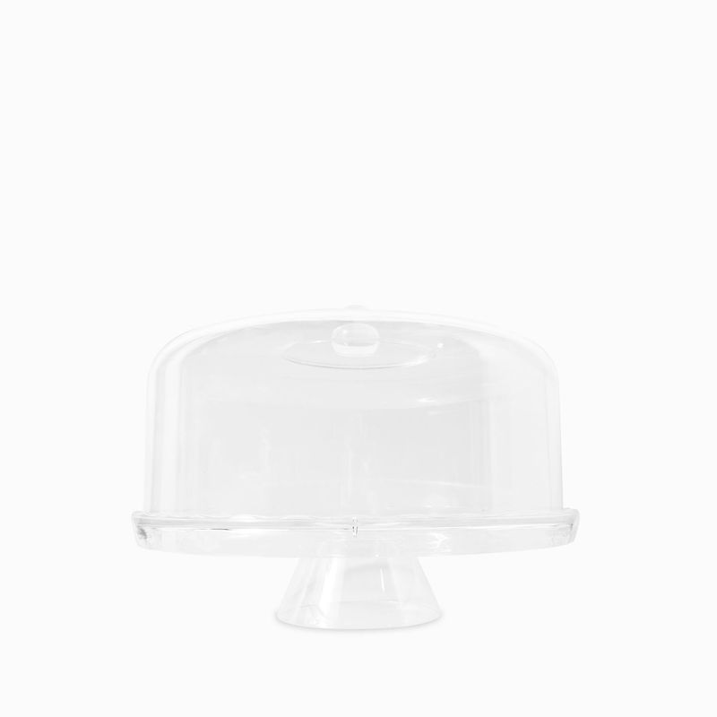 Tortera con domo en acrílico clear 31cm