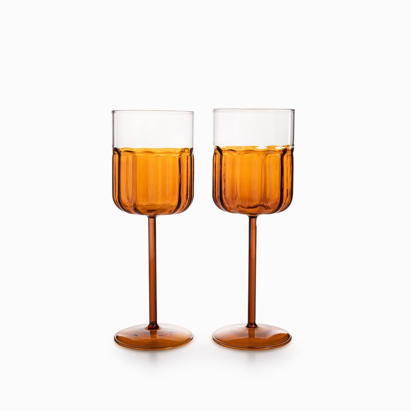 Copa Franklin ambar 380ml setx2