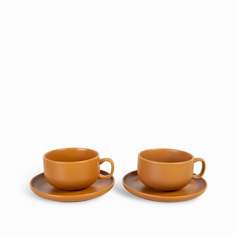 Pocillo y plato morelos 400ml setx2