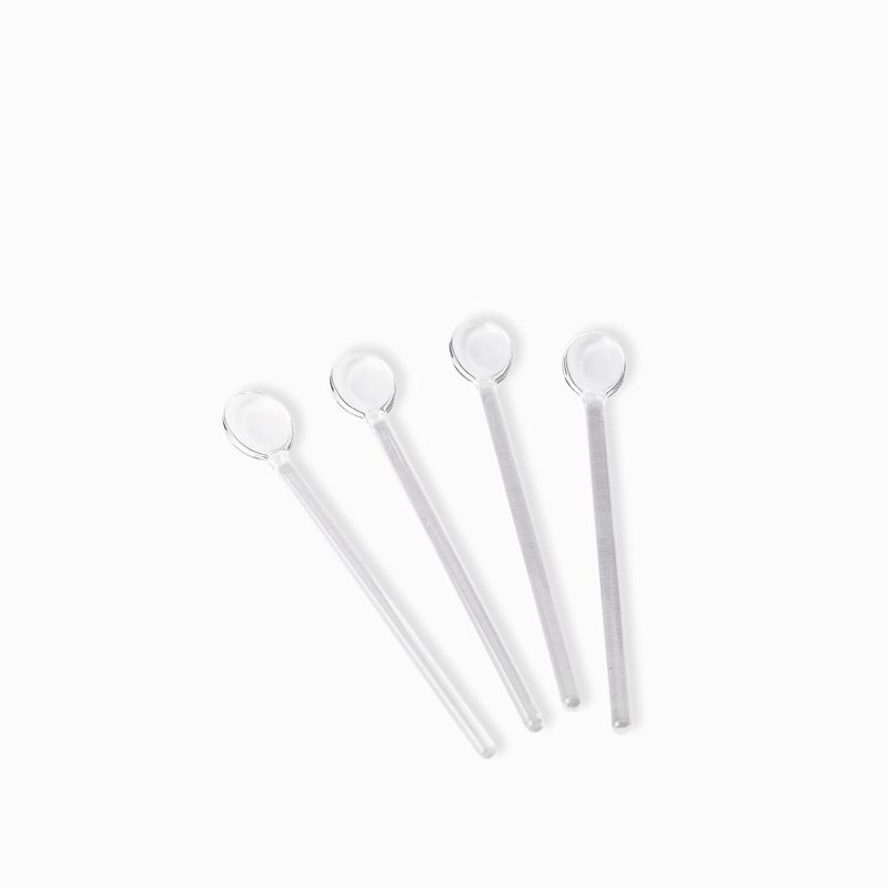 Cucharas pequenas en vidrio setx4