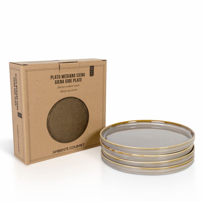 Plato mediano siena 20cm setx4