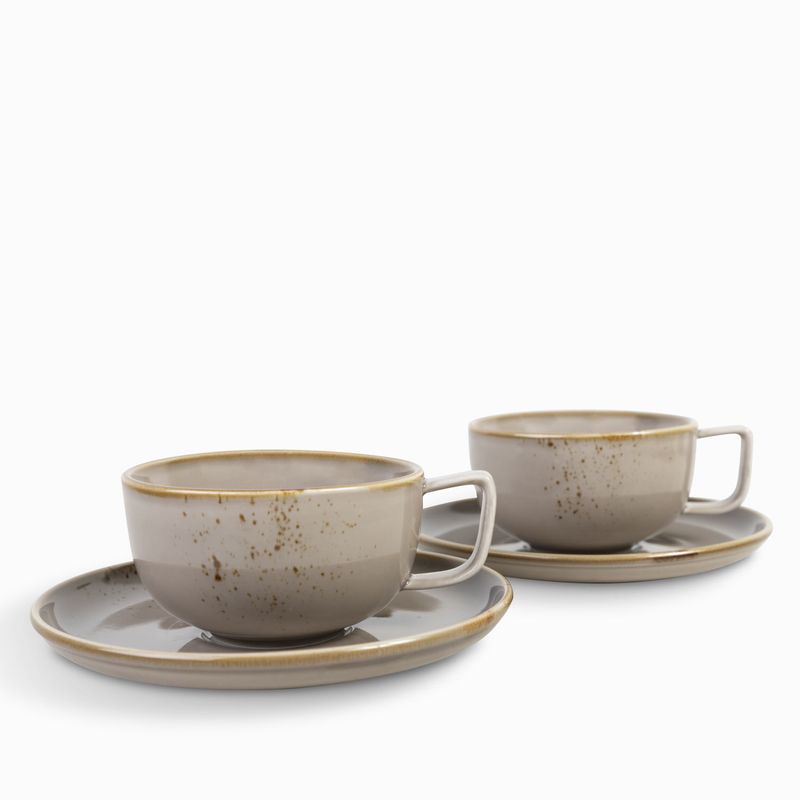 Pocillo y plato siena setx4