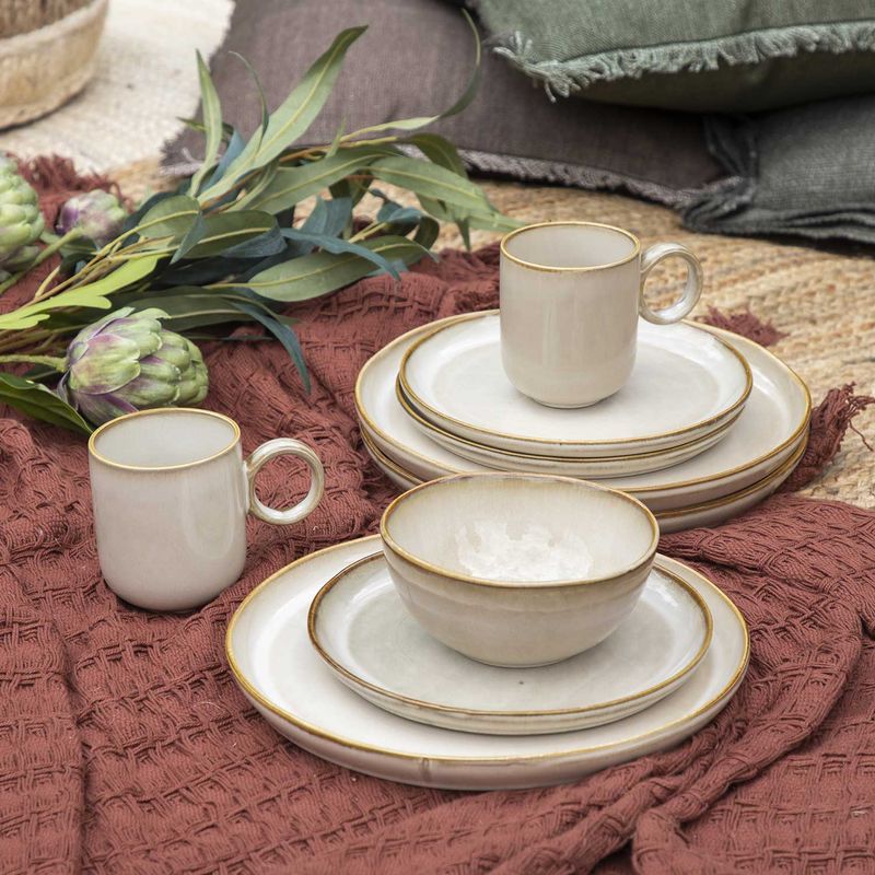 Vajilla Tulum 4 puestos set x16