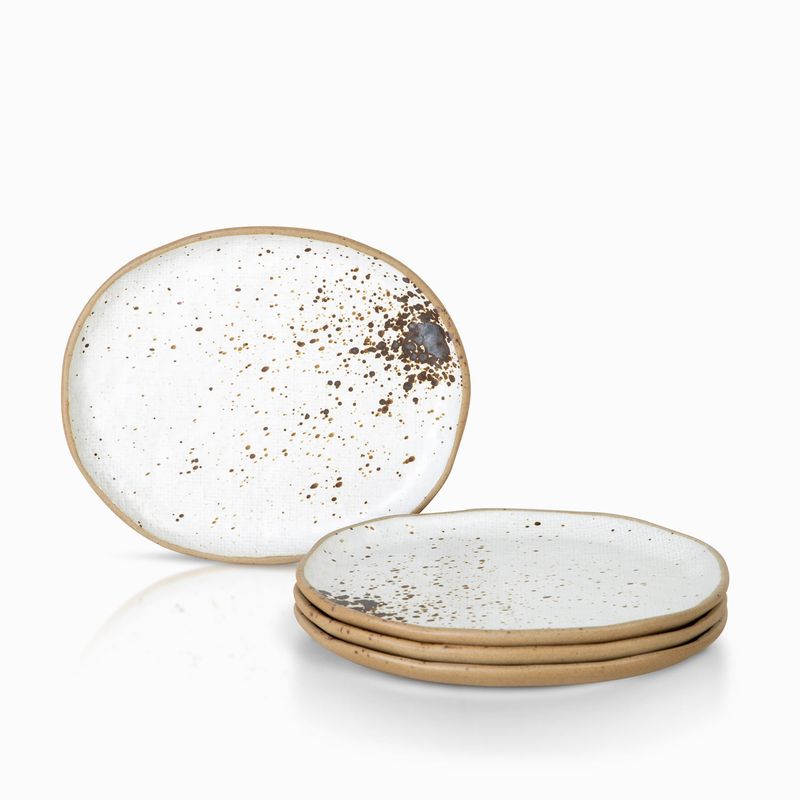 Plato mediano gayra blanco 21 cm setx4