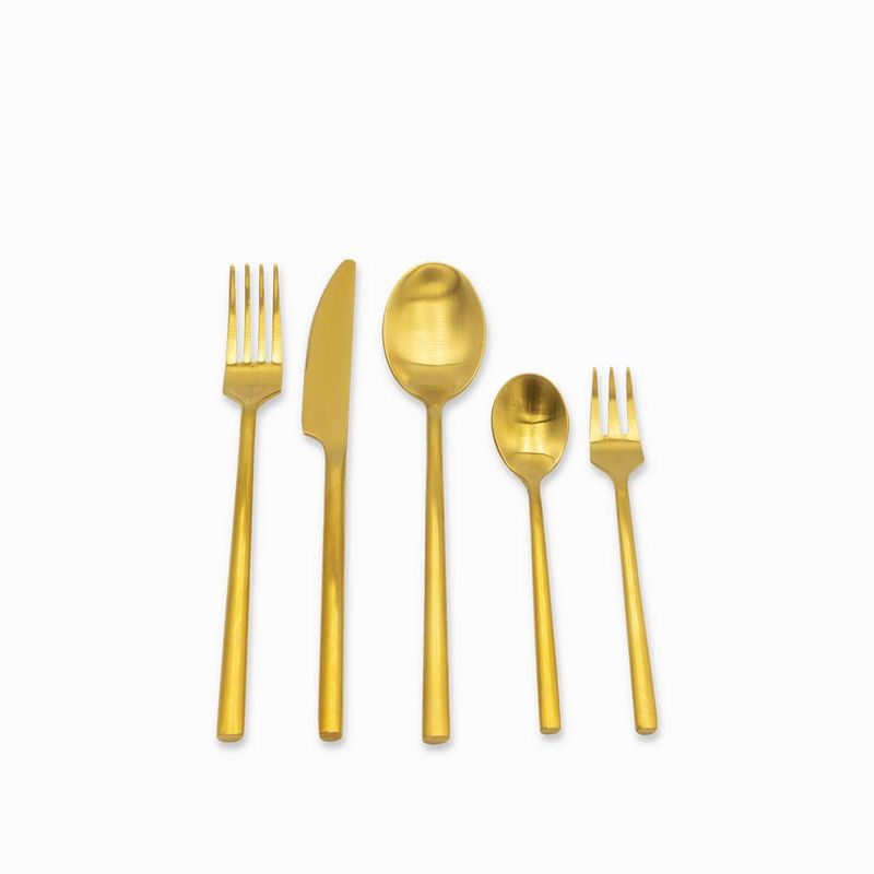 Cubiertos Austin dorado setx20