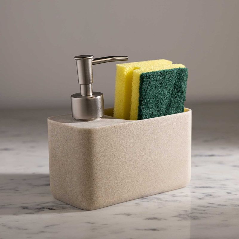 Dispensador jabón lavaplatos beige