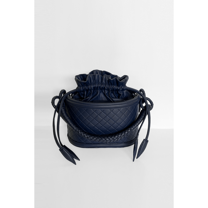 Basket Bucket, Navy Blue
