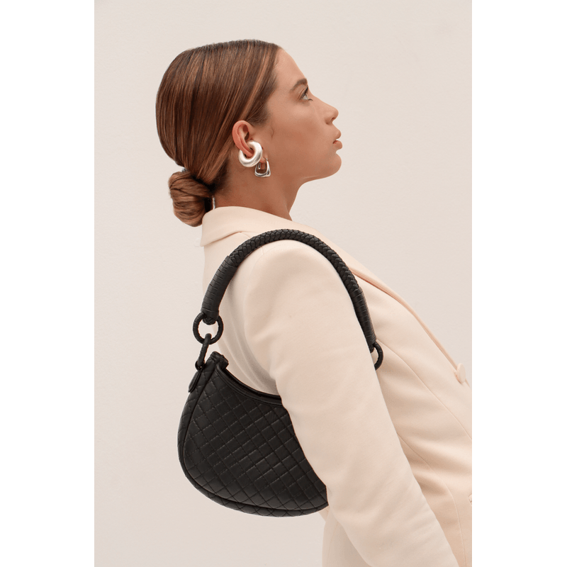 Saddle Mini, Shoulder Bag - Black