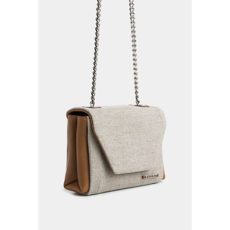 Manos libres mini lili de cuero para mujer silueta hexagonal