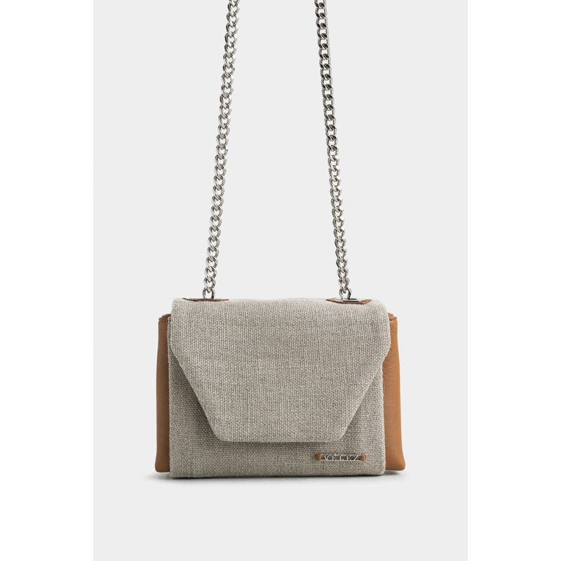 Manos libres mini lili de cuero para mujer silueta hexagonal