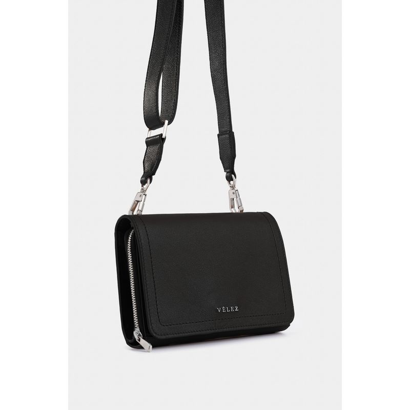 Manos libres mini Abi de cuero para mujer estructurado