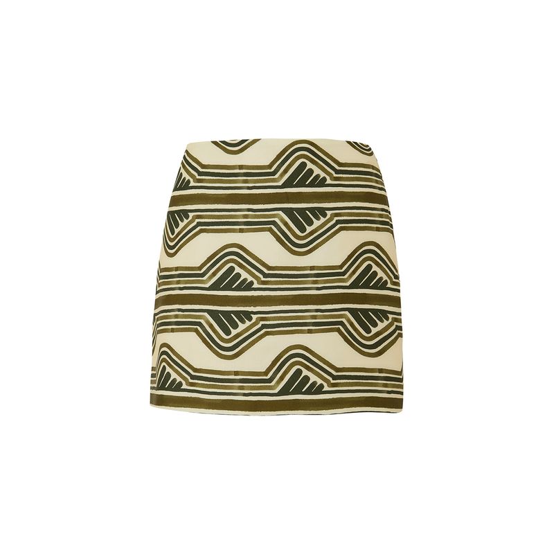 Mini falda moren verde oliva