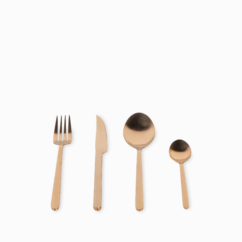 Cubiertos Alton copper set x16