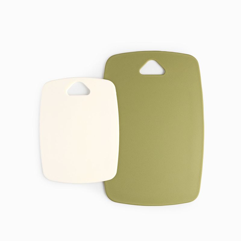 Tablas para picar verde blanco set x2