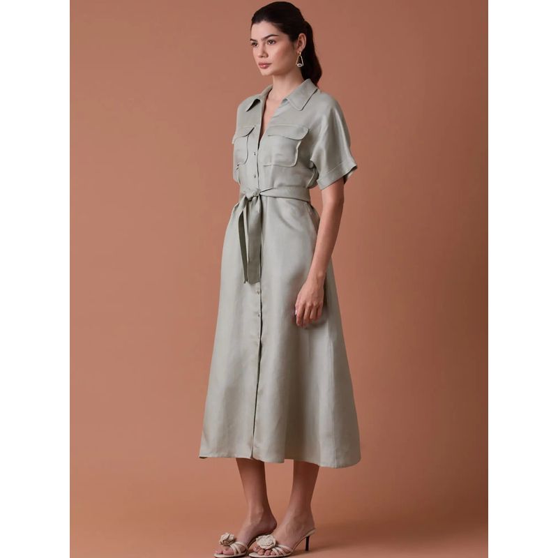 Makri Long Dress Olive