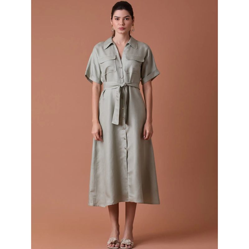 Makri Long Dress Olive