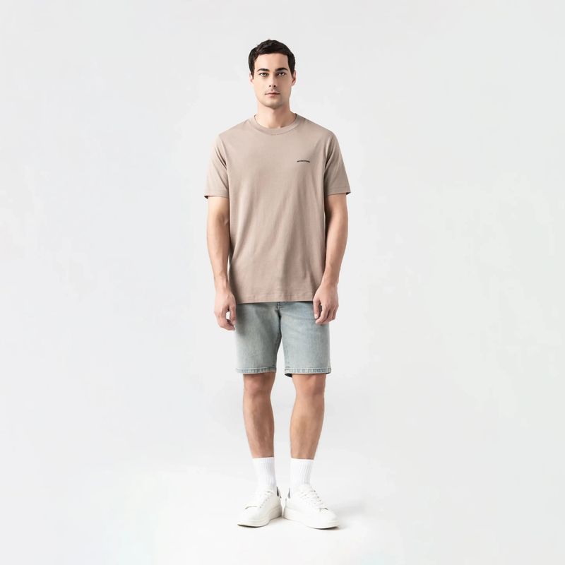 SKIP T-SHIRT MEN TAUPE GRAY