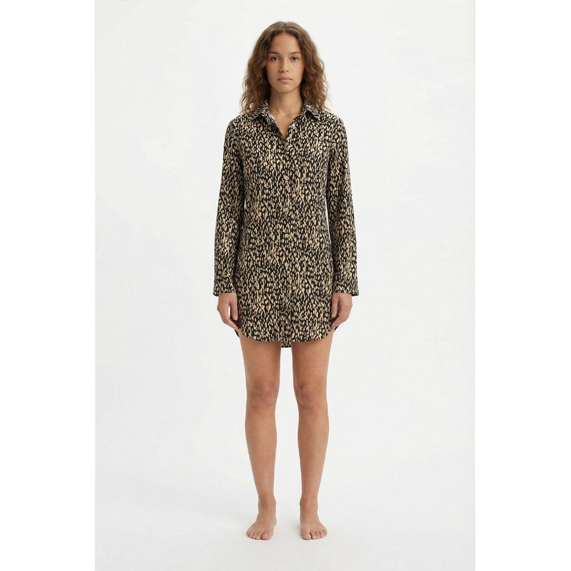 Vestido Suaza Puntos Negro