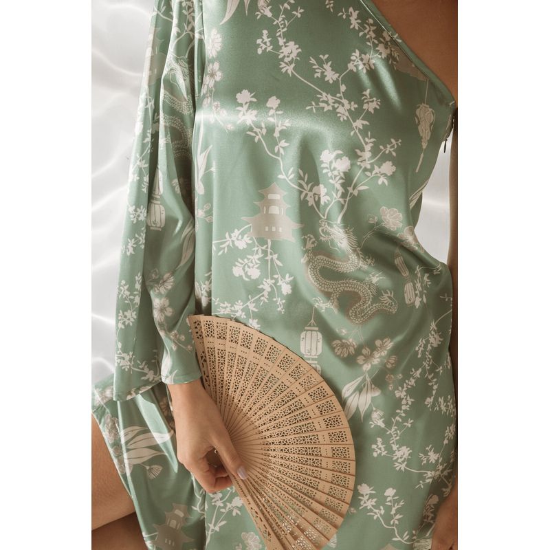 Vestido Pekin Dragon Menta