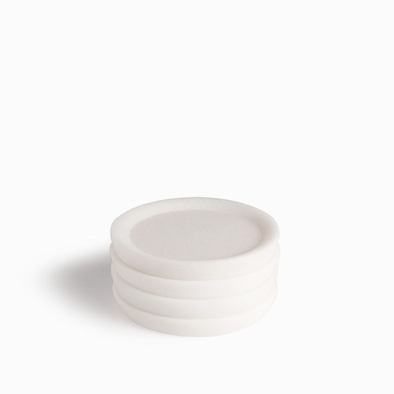 Portavasos mármol set x4