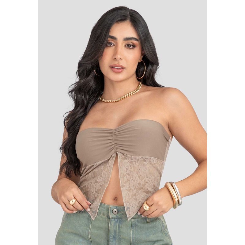 Blusa Mujer Café Pardo Atypical 105478