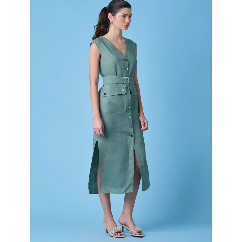 Creta Green Long Dress