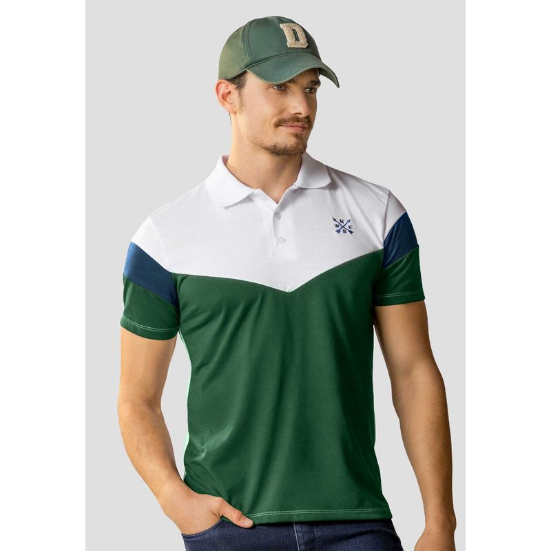 Polo Hombre Verde Pino Mp 105397