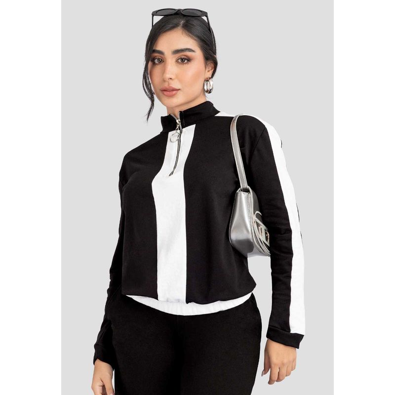 Buzo Mujer Negro Atypical 113318