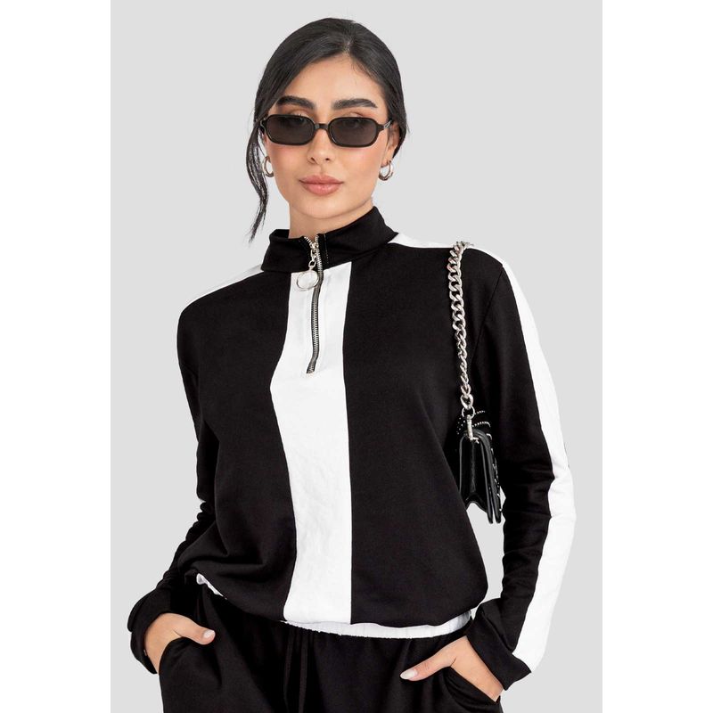 Buzo Mujer Negro Atypical 113318