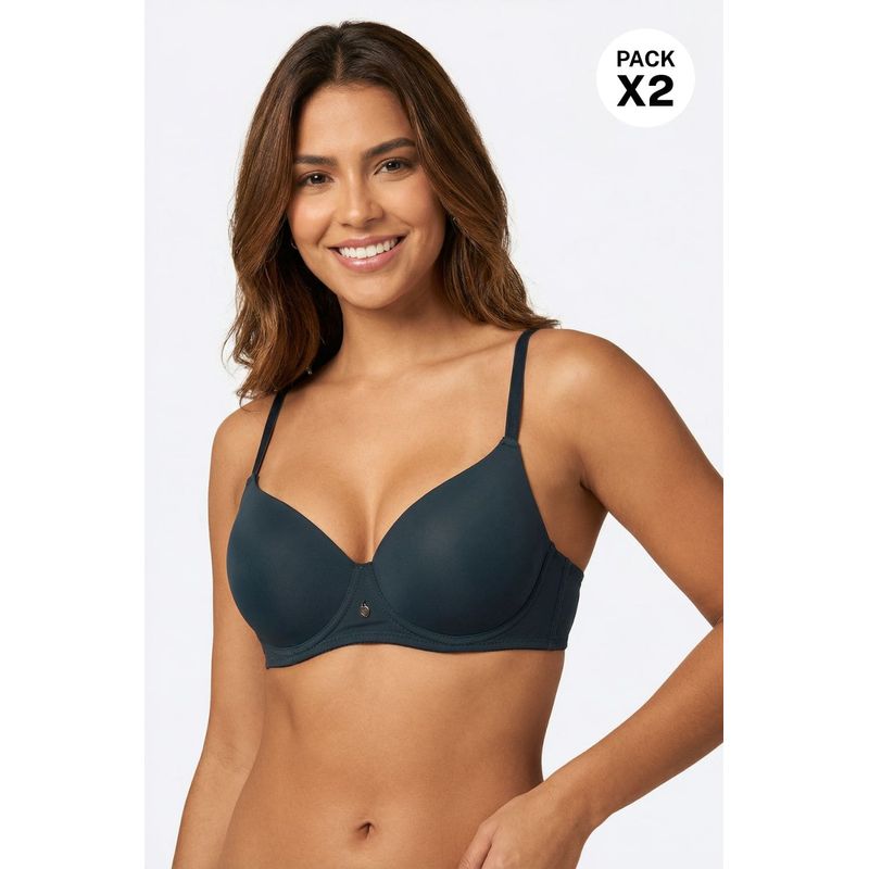 Brasier con copa 3/4 paquete x2 confeccionado en microfibra