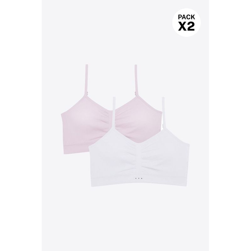 Top para niña sin costuras paquete x2