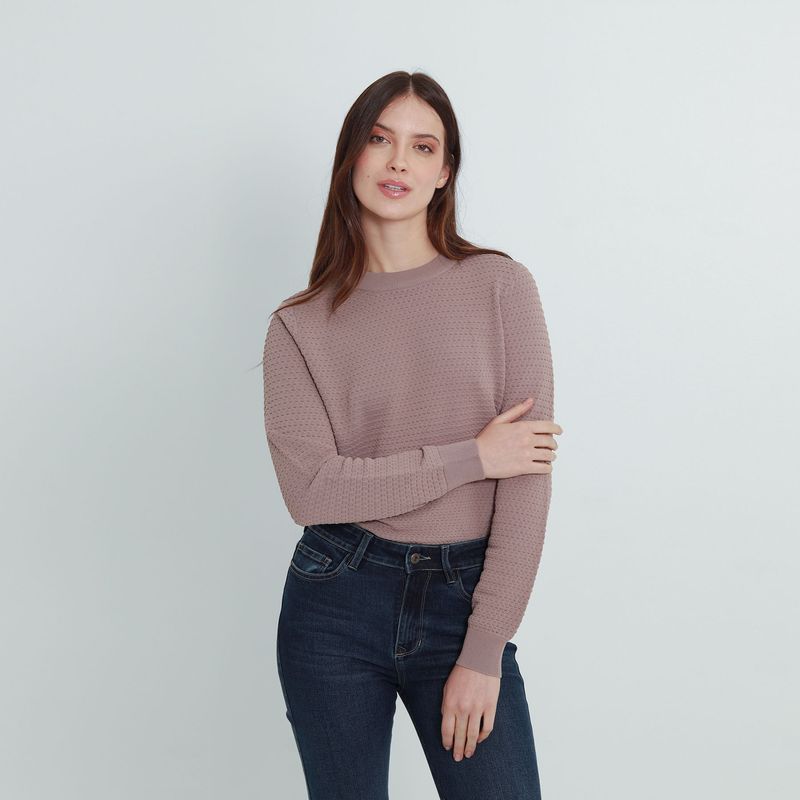 Sweater Cuello Redondo Manga Larga