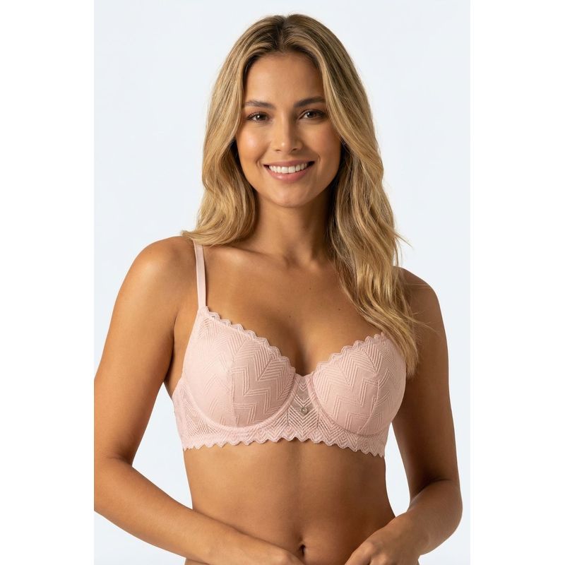 Brasier con cobertura 3/4 confeccionado en encaje