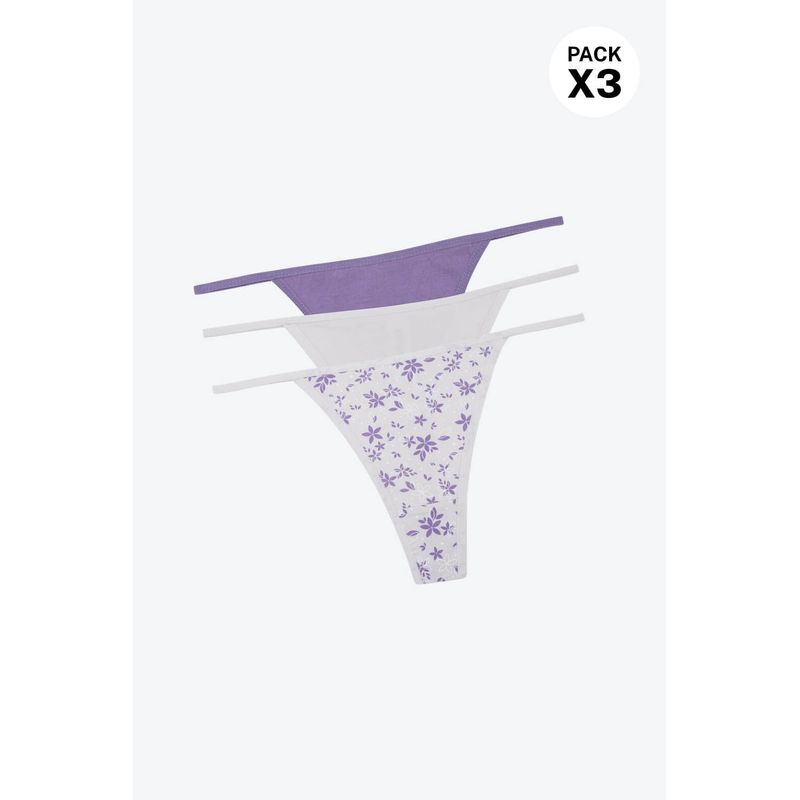 Brasilera con ajuste comodo confeccionado en algodón paquete x3