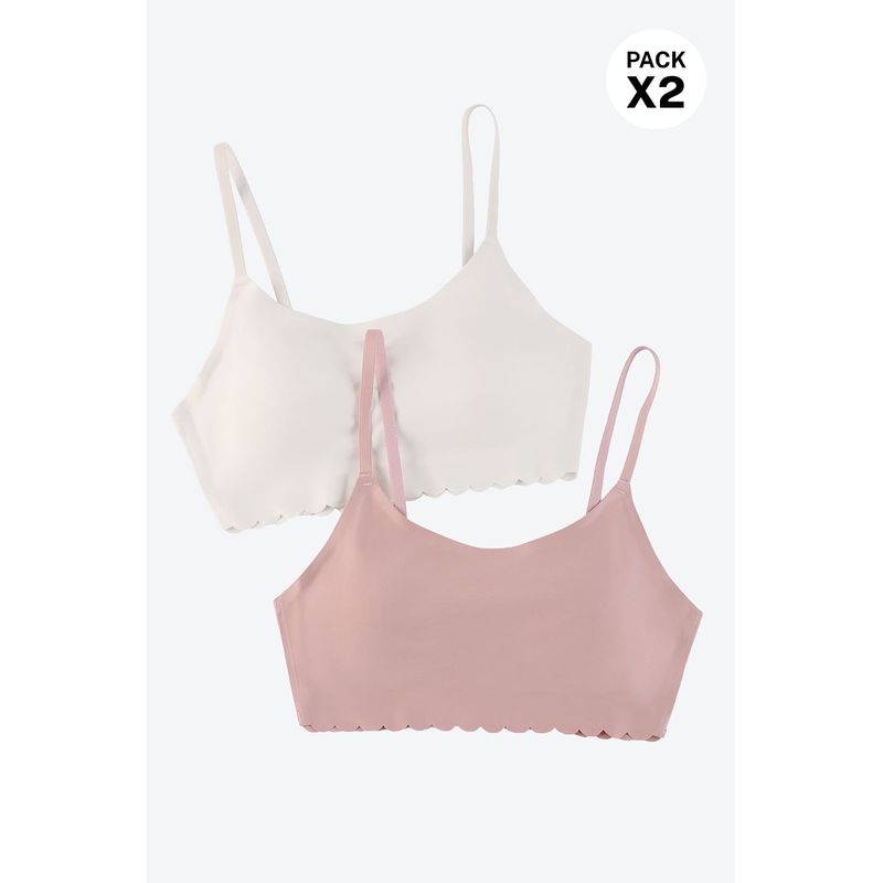 Top con tacto piel de durazno elaborado en microfibra paquete x2