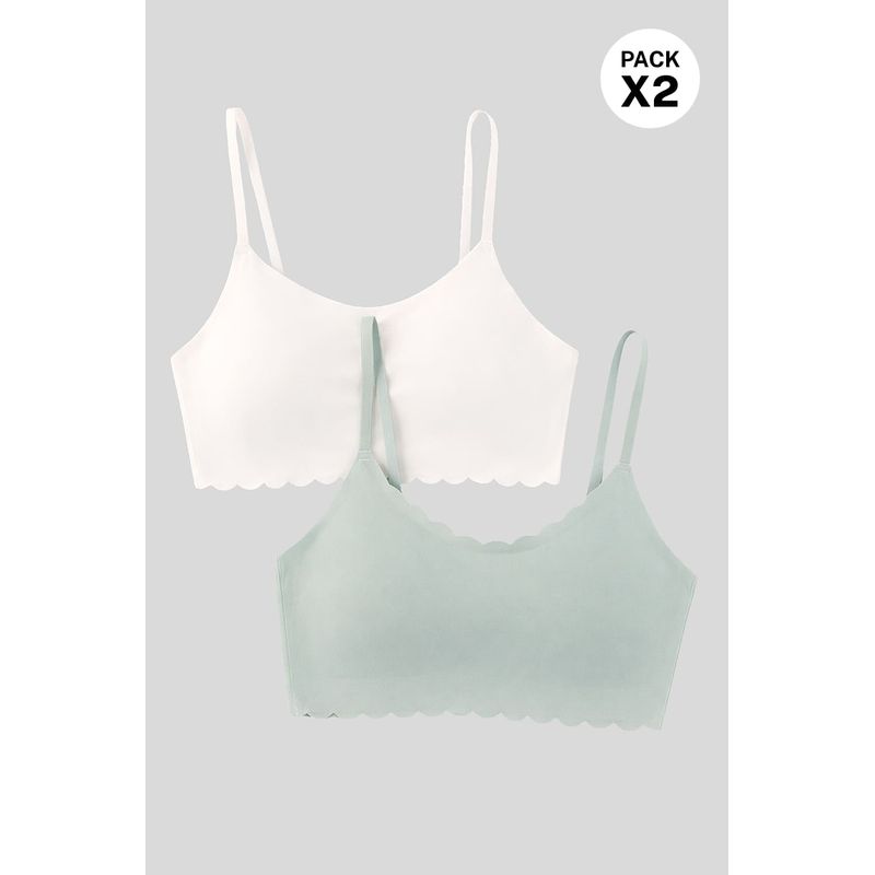 Top con tacto piel de durazno elaborado en microfibra paquete x2